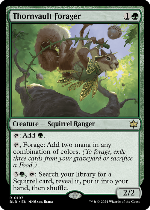 Thornvault Forager (BLB-197) - rare - Foil
