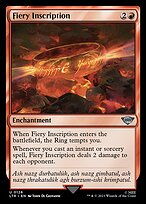 Fiery Inscription (LTR-126) - uncommon - Foil