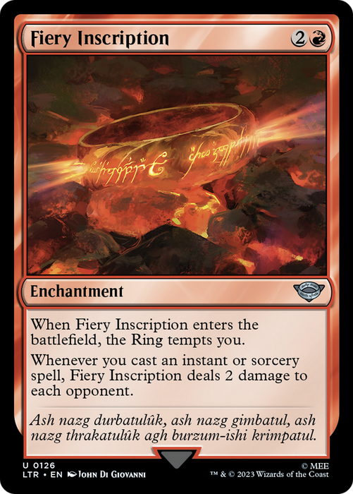 Fiery Inscription (LTR-126) - uncommon