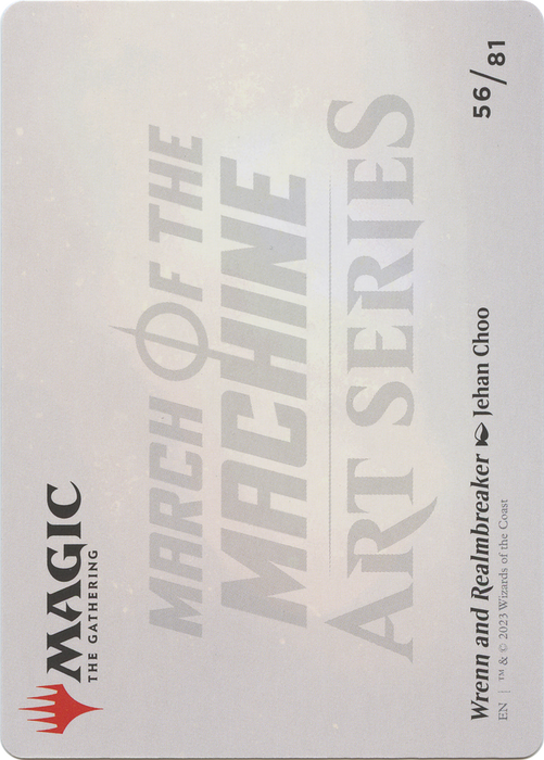 Wrenn and Realmbreaker // Wrenn and Realmbreaker (AMOM-056) - common (Borderless) - Foil