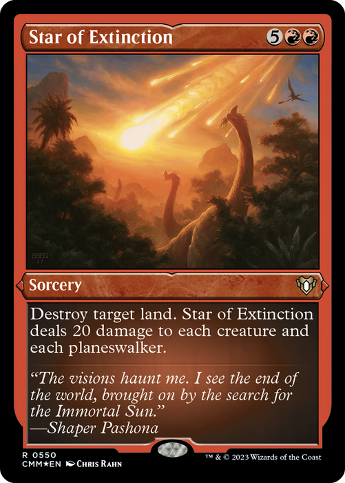 Star of Extinction (CMM-550) - rare - Etched Foil