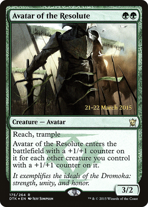 Avatar of the Resolute (PRE-175S) - rare - Foil