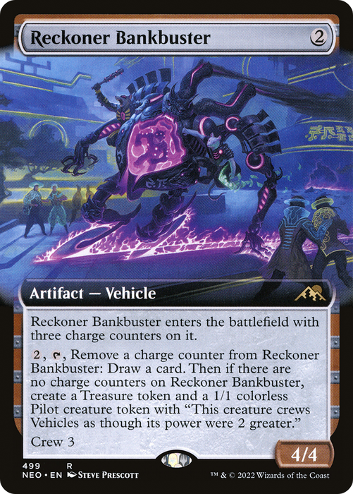 Reckoner Bankbuster (NEO-499) - rare: (Extended Art) - Foil