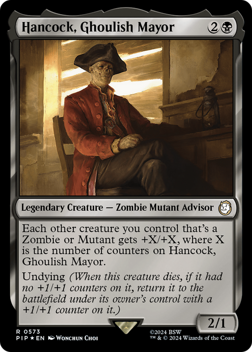 Hancock, Ghoulish Mayor (PIP-573) - rare - Foil