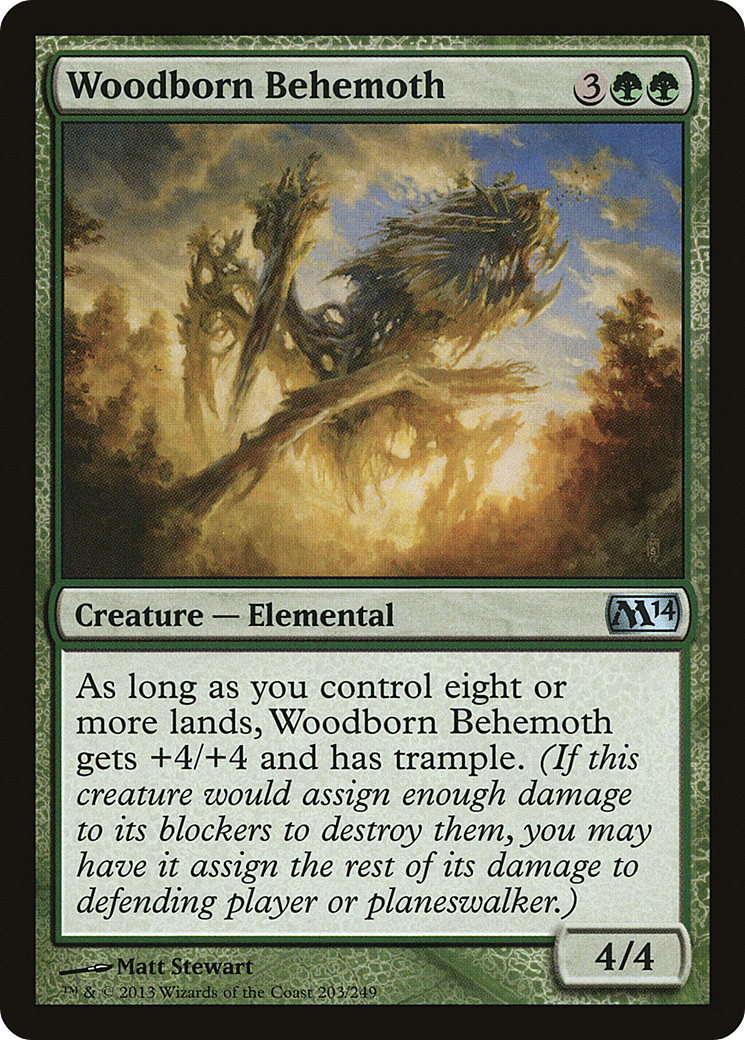 Woodborn Behemoth (M14-203) - uncommon - Foil