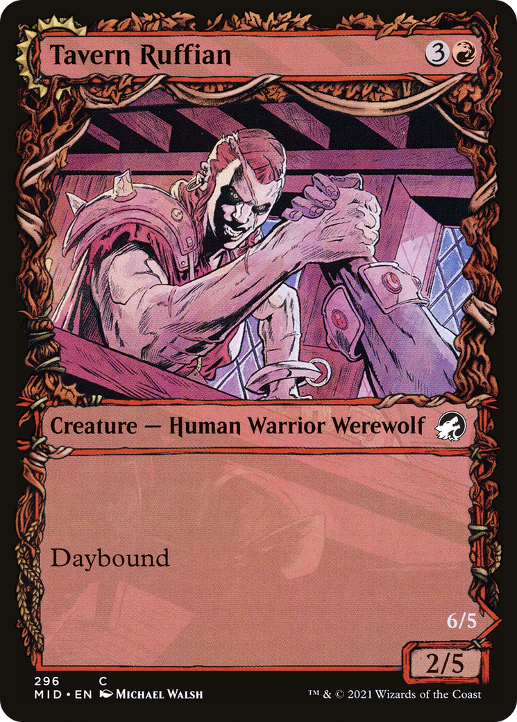 Tavern Ruffian // Tavern Smasher (MID-296) - common: (Showcase, Double Faced Transform)