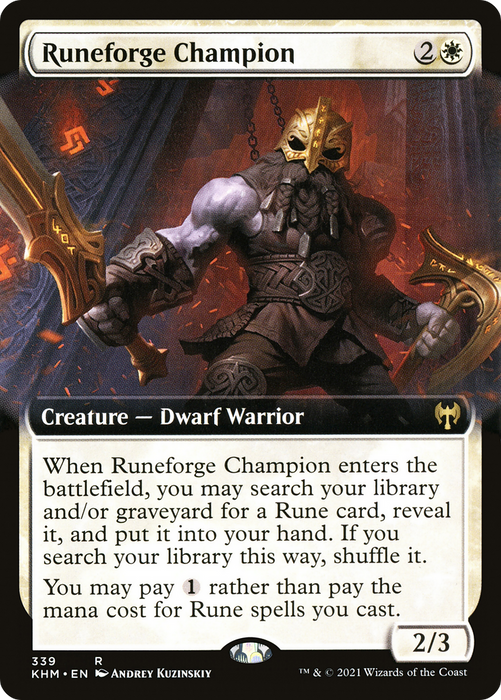 Runeforge Champion (KHM-339) - rare: (Extended Art) - Foil