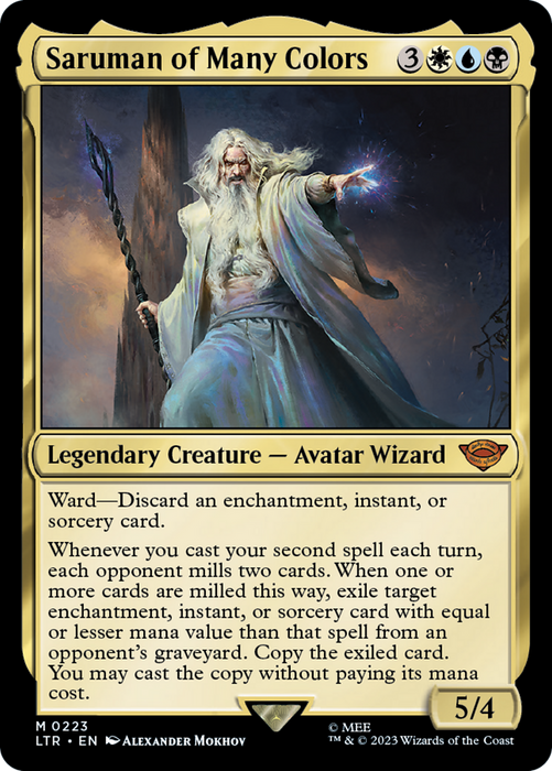 Saruman of Many Colors (LTR-223) - mythic