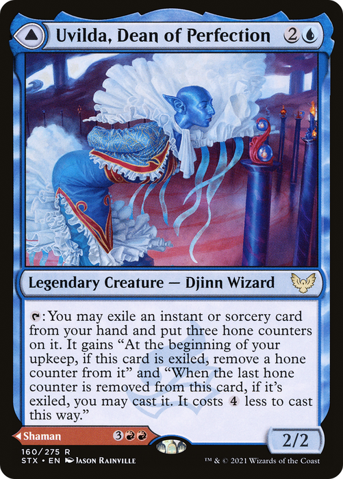 Uvilda, Dean of Perfection // Nassari, Dean of Expression (STX-160) - rare - Foil