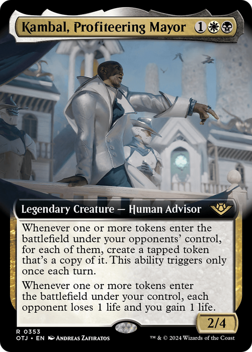 Kambal, Profiteering Mayor (OTJ-353) - rare: (Extended Art) - Foil