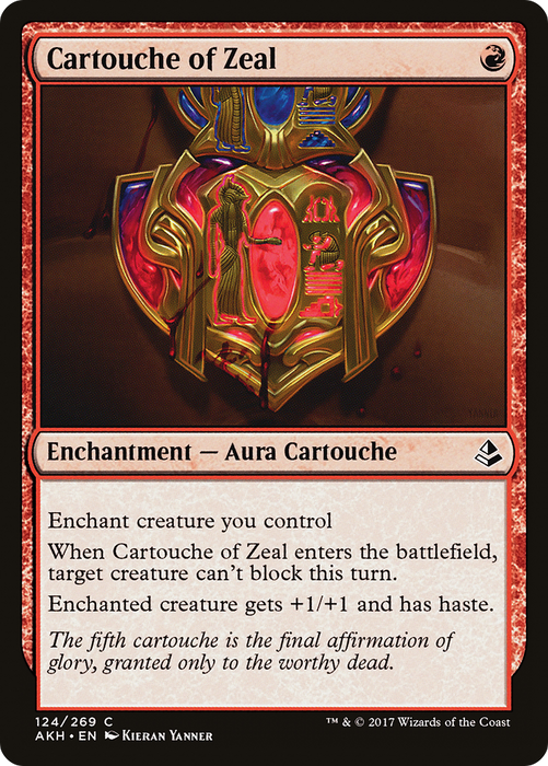 Cartouche of Zeal (AKH-124) - common - Foil