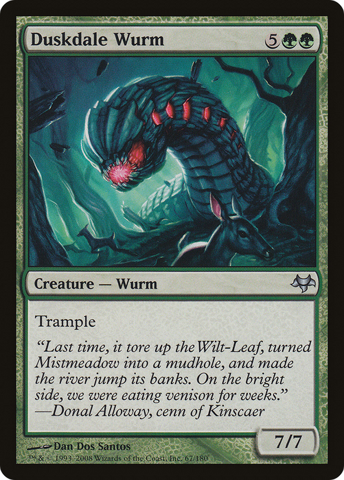 Duskdale Wurm (EVE-067) - uncommon
