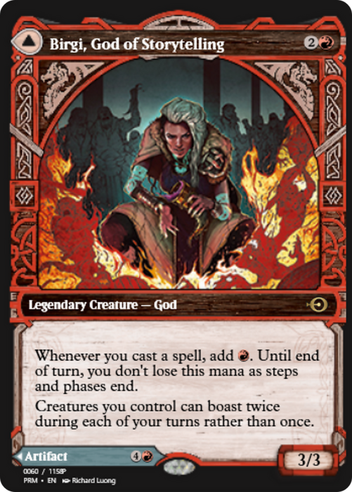 Birgi, God of Storytelling // Harnfel, Horn of Bounty (PRM-88320) - rare - Foil