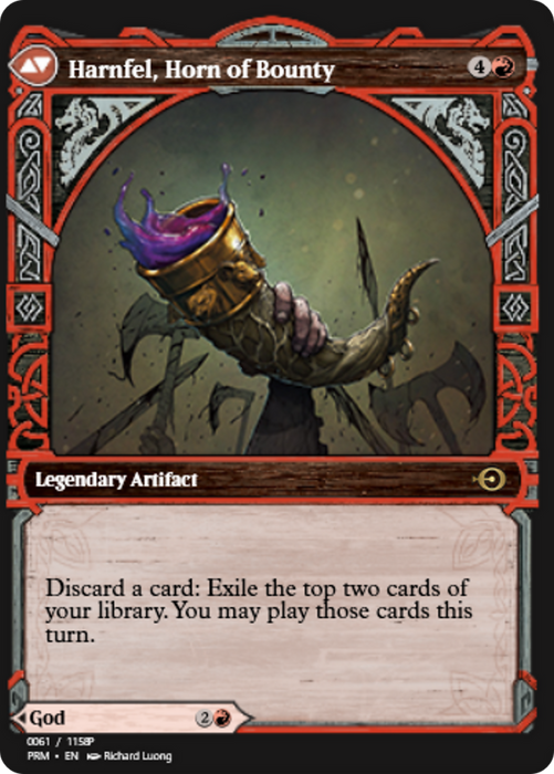 Birgi, God of Storytelling // Harnfel, Horn of Bounty (PRM-88320) - rare - Foil