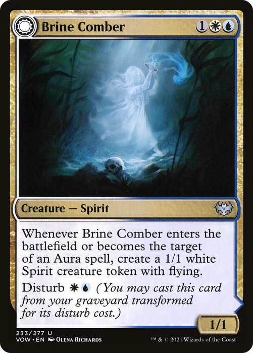 Brine Comber // Brinebound Gift (VOW-233) - uncommon: (Double Faced Transform) - Foil