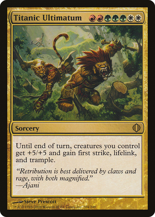 Titanic Ultimatum (ALA-204) - rare - Foil