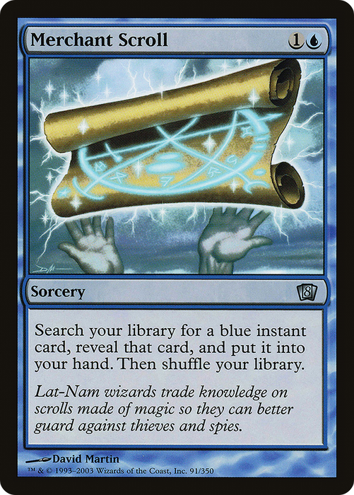 Merchant Scroll (8ED-91★) - uncommon - Foil