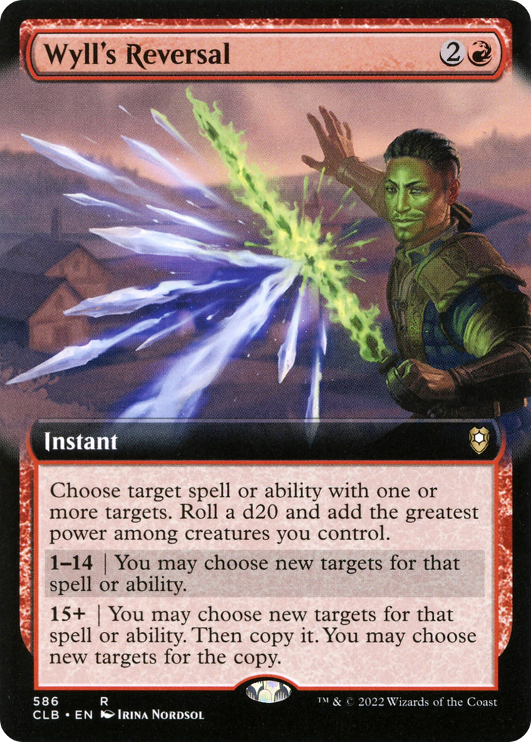 Wyll's Reversal (CLB-586) - rare: (Extended Art) - Foil