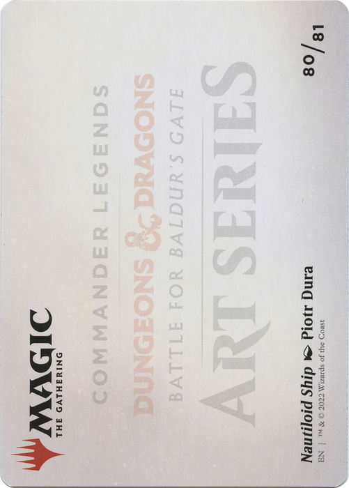 Nautiloid Ship // Nautiloid Ship (ACLB-080) - common (Borderless) - Foil