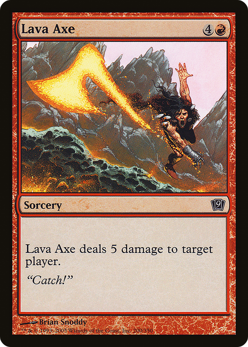 Lava Axe (9ED-200★) - common - Foil