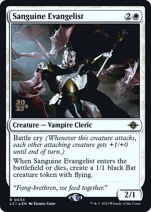Sanguine Evangelist (PRE-34S) - rare - Foil