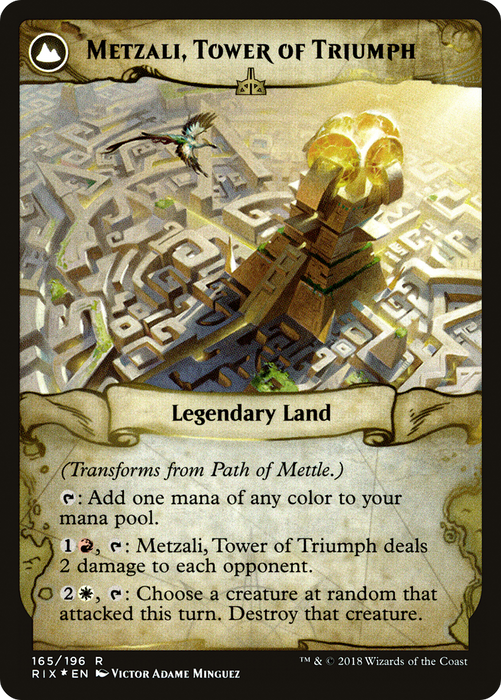Path of Mettle // Metzali, Tower of Triumph (PRE-165S) - rare: (compasslanddfc) - Foil