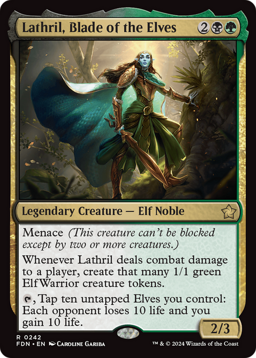Lathril, Blade of the Elves (FDN-242) - rare