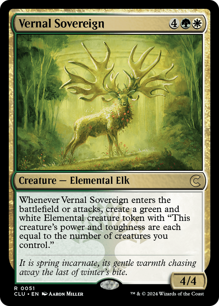 Vernal Sovereign (CLU-051) - rare