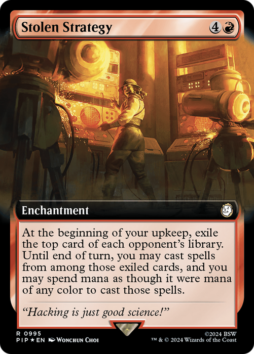 Stolen Strategy (PIP-995) - rare: (Extended Art) - Foil