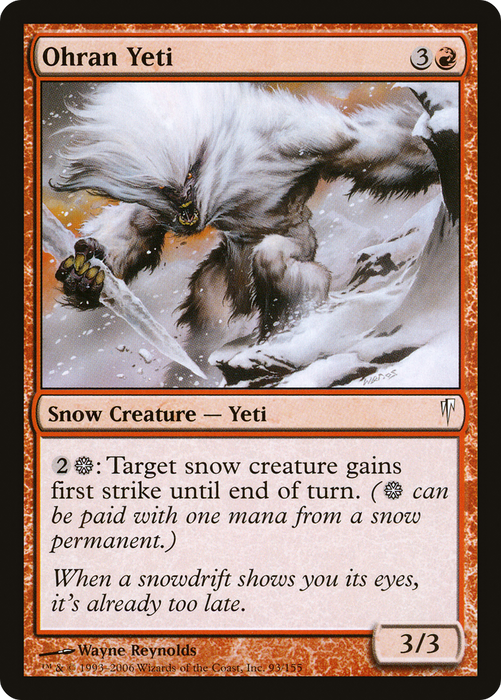Ohran Yeti (CSP-093) - common - Foil