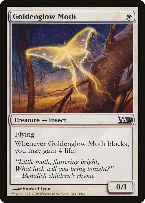 Goldenglow Moth (M11-015) - common