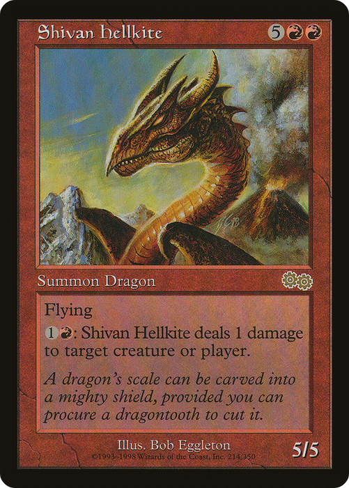 Shivan Hellkite (USG-214) - rare