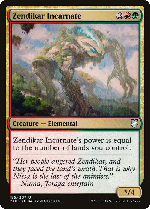 Zendikar Incarnate (C18-195) - uncommon