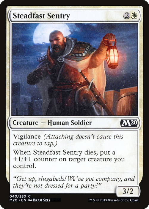 Steadfast Sentry (M20-040) - common - Foil