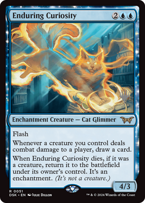 Enduring Curiosity (PPDSK-51P) - rare: (enchantment) - Foil