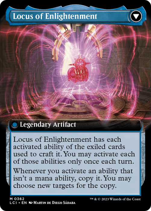 The Enigma Jewel // Locus of Enlightenment (LCI-362) - mythic: (Extended Art)