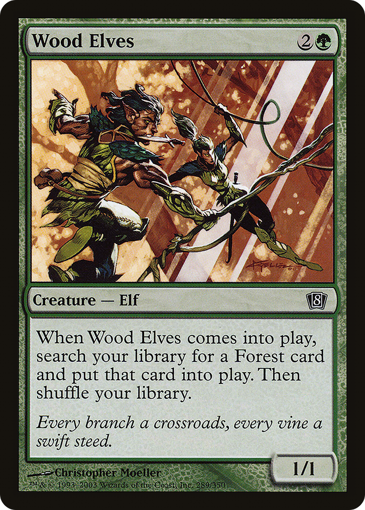 Wood Elves (8ED-289★) - common - Foil