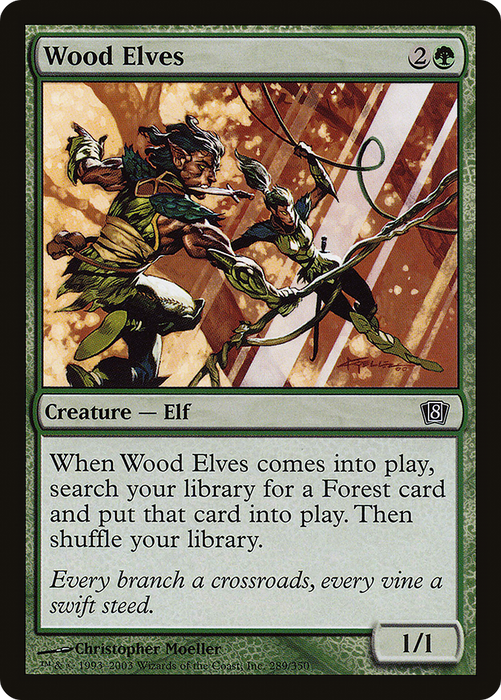 Wood Elves (8ED-289★) - common - Foil