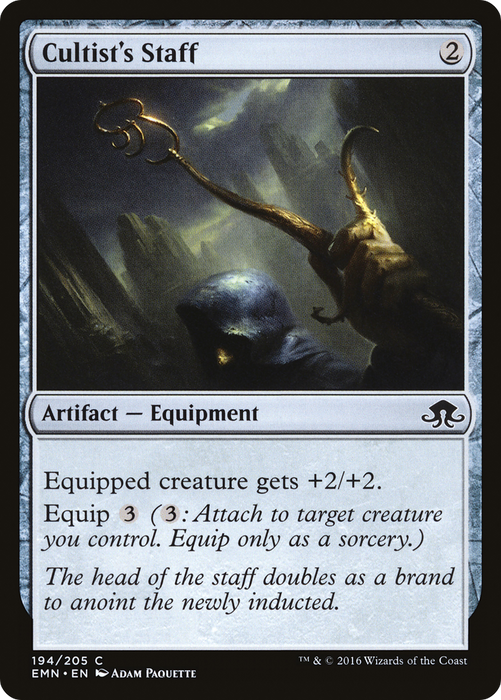 Cultist's Staff (EMN-194) - common - Foil