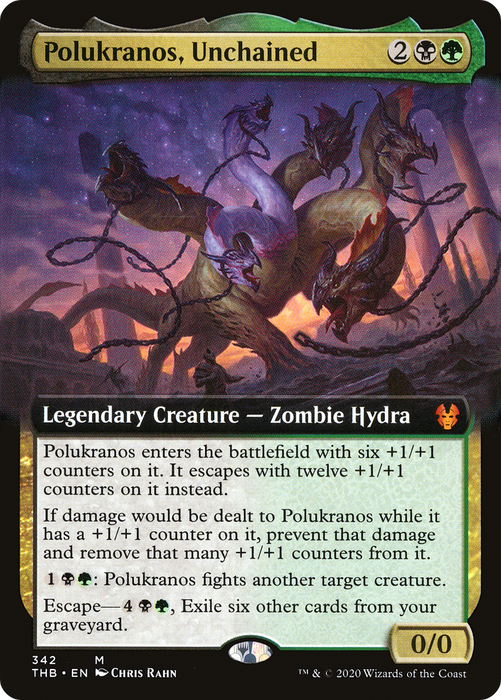 Polukranos, Unchained (THB-342) - mythic: (Extended Art) - Foil