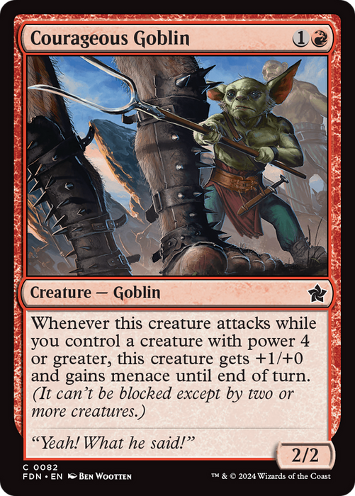 Courageous Goblin (FDN-082) - common - Foil