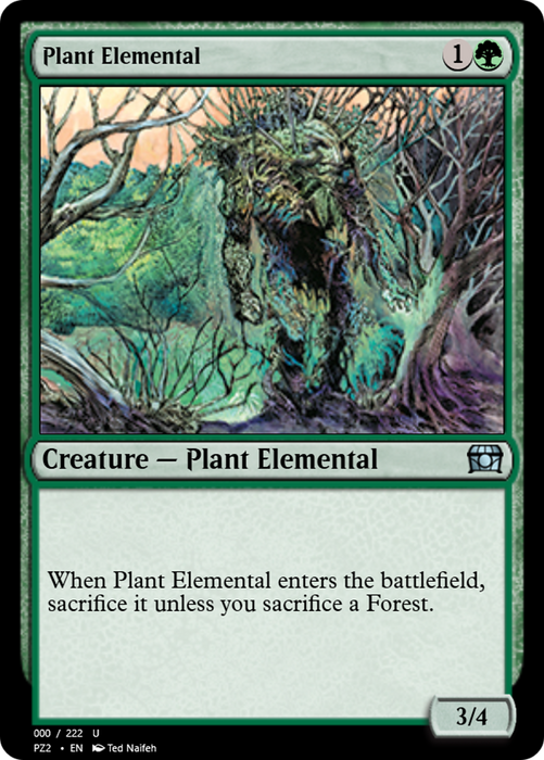 Plant Elemental (PZ2-65825) - uncommon - Foil