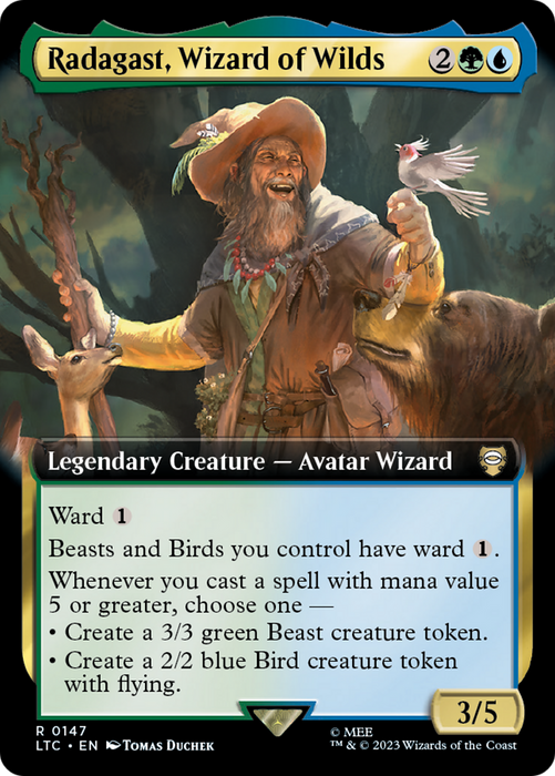 Radagast, Wizard of Wilds (LTC-147) - rare: (Extended Art)