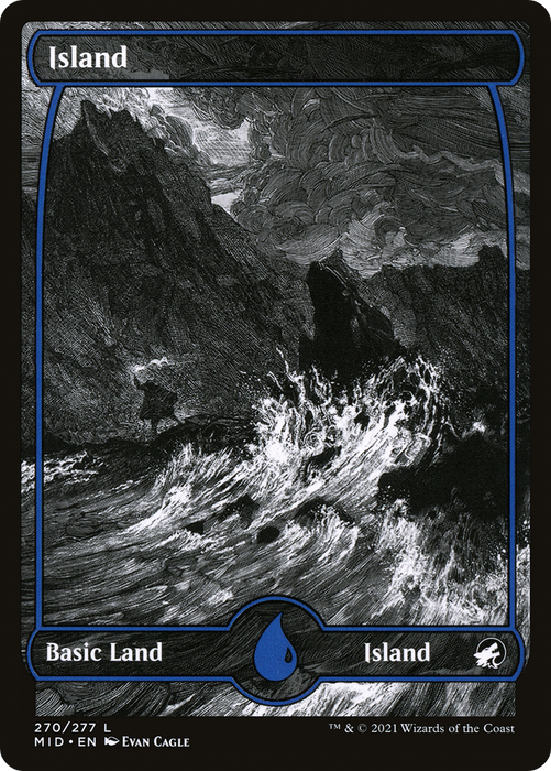 Island (MID-270) - common: (Full Art, Showcase) - Foil