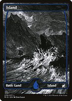 Island (MID-270) - common: (Full Art, Showcase) - Foil