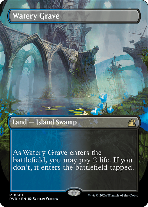 Watery Grave (RVR-301) - rare (Borderless) - Foil