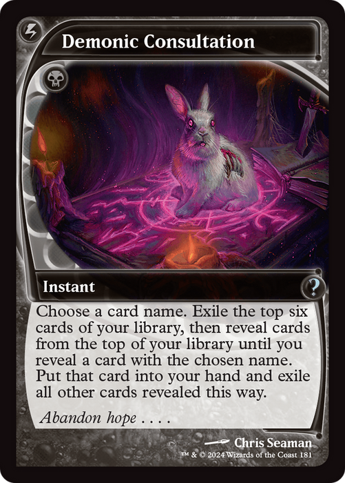Demonic Consultation (MB2-181) - uncommon - Foil