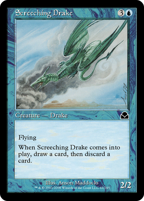 Screeching Drake (ME2-063) - common - Foil