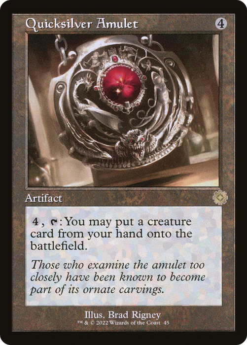 Quicksilver Amulet (BRR-045) - rare - Foil