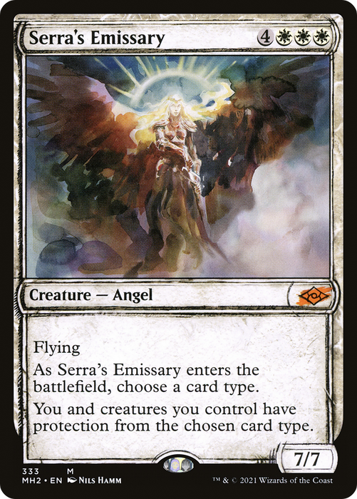Serra's Emissary (MH2-333) - mythic: (Showcase) - Foil